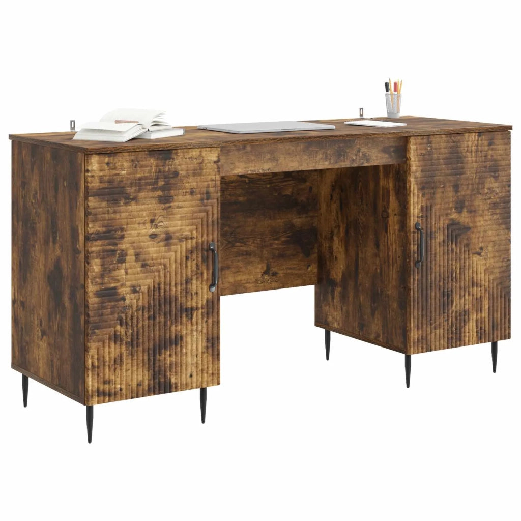 Scrivania Rovere Fumo 142,5 x 50 x 75 cm Legno ingegnerizzato 3414608