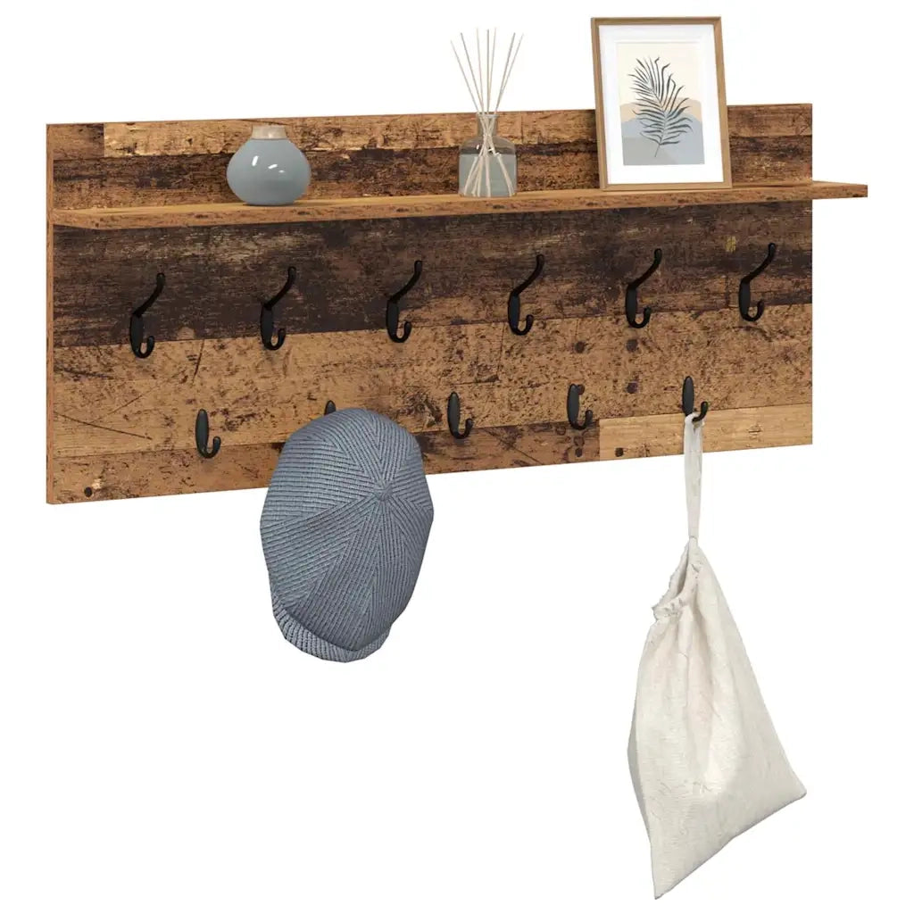 Appendiabiti a muro Legno vecchio 100 x 40 x 12 cm CFW5964040