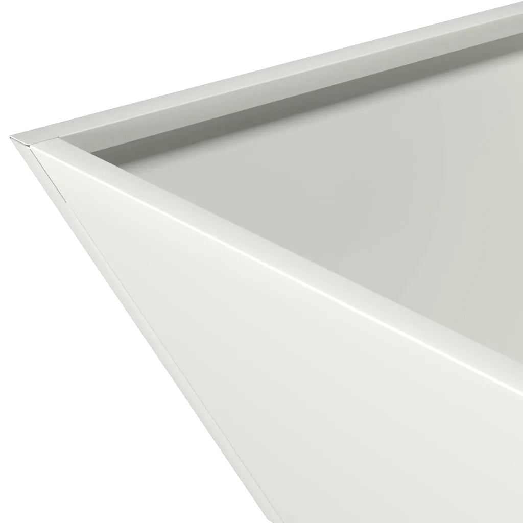 Vaso da giardino Bianco 35 x 35 x 15 cm 873798