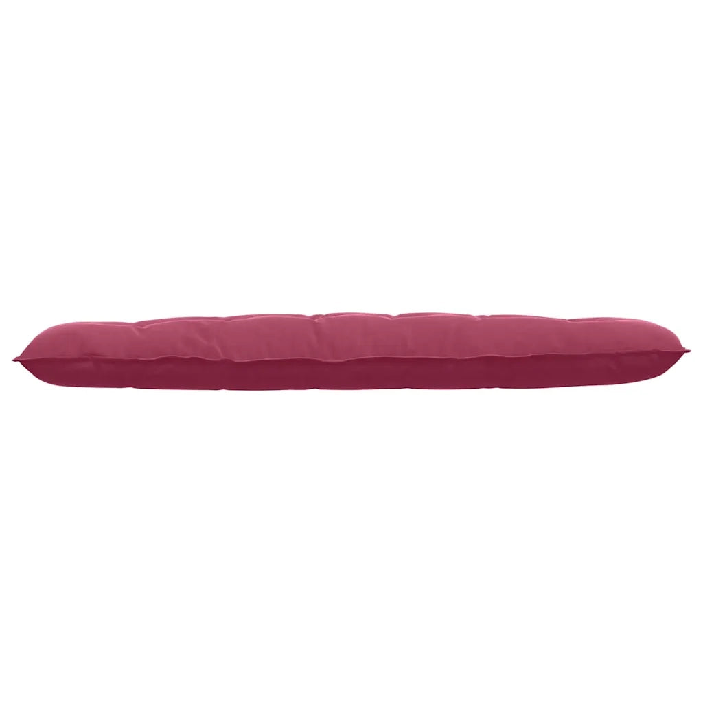 Cuscino per Schiena Rosso Vino 180 x 50 cm Tessuto in Cords
