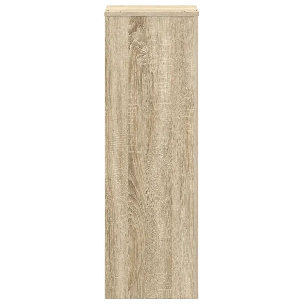 Supporto per Piante Rovere Sonoma 33x33x100cm Legno Multistrato 852953