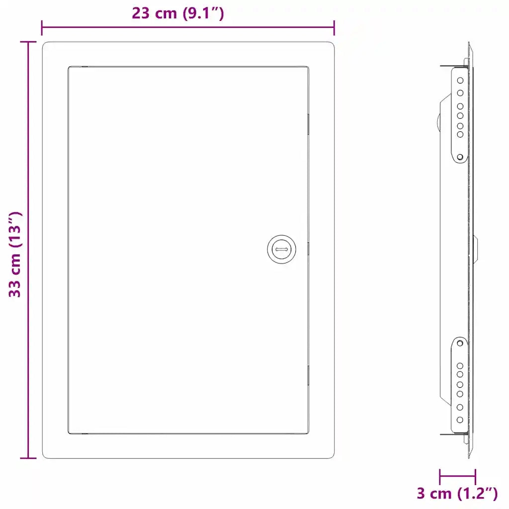 Pannello di Accesso Bianco 33 x 23 x 3 cm Acciaio CFW8596601