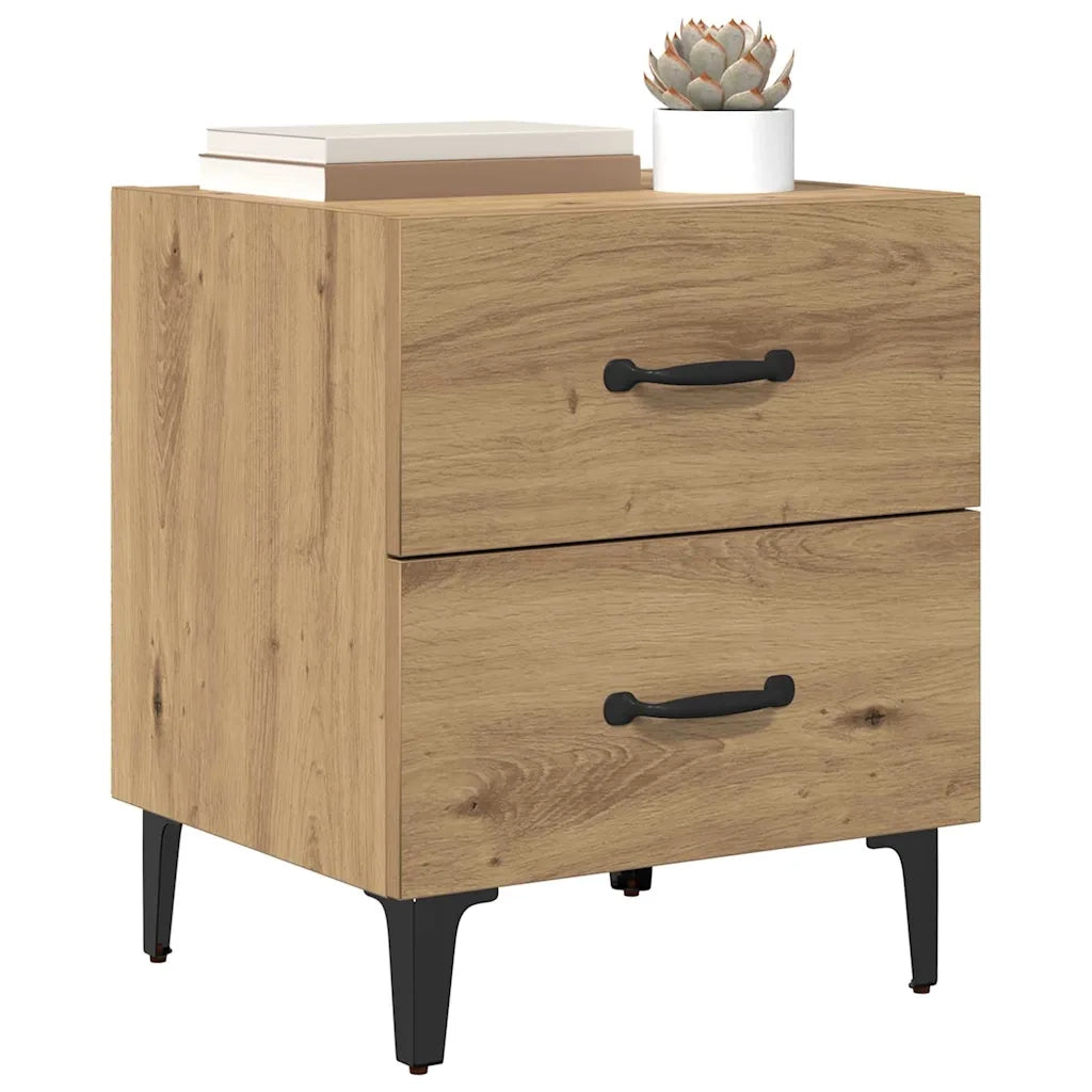 Armadietto per letto Rovere artigianale 40 x 35 x 47,5 cm 880567