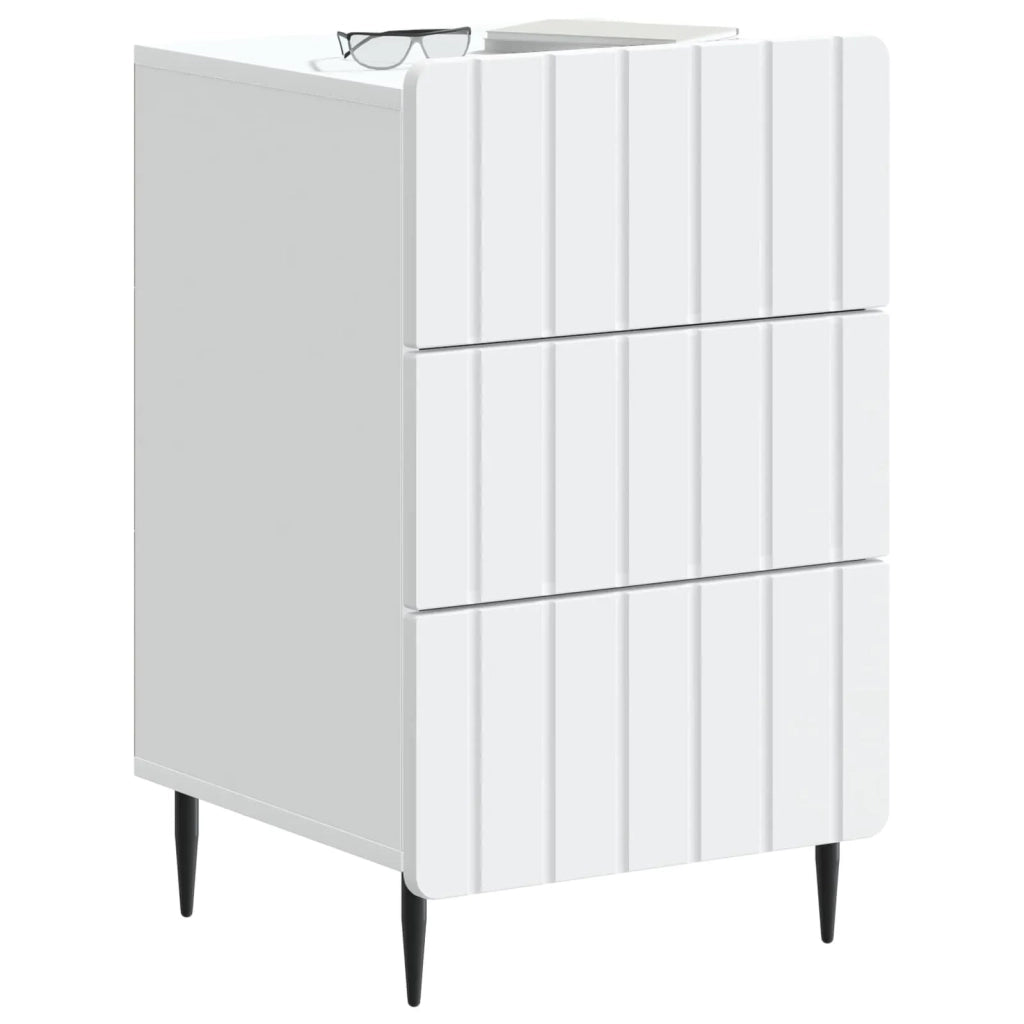Armadio da Notte Bianco 43x 41 x 68 cm Legno ingegnerizzato 894325