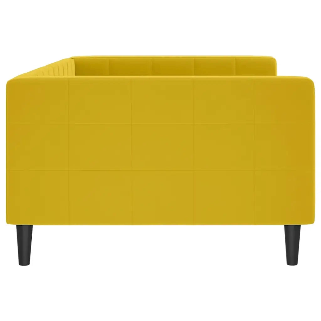Letto da Giorno Giallo 100x200 cm in Velluto 354020