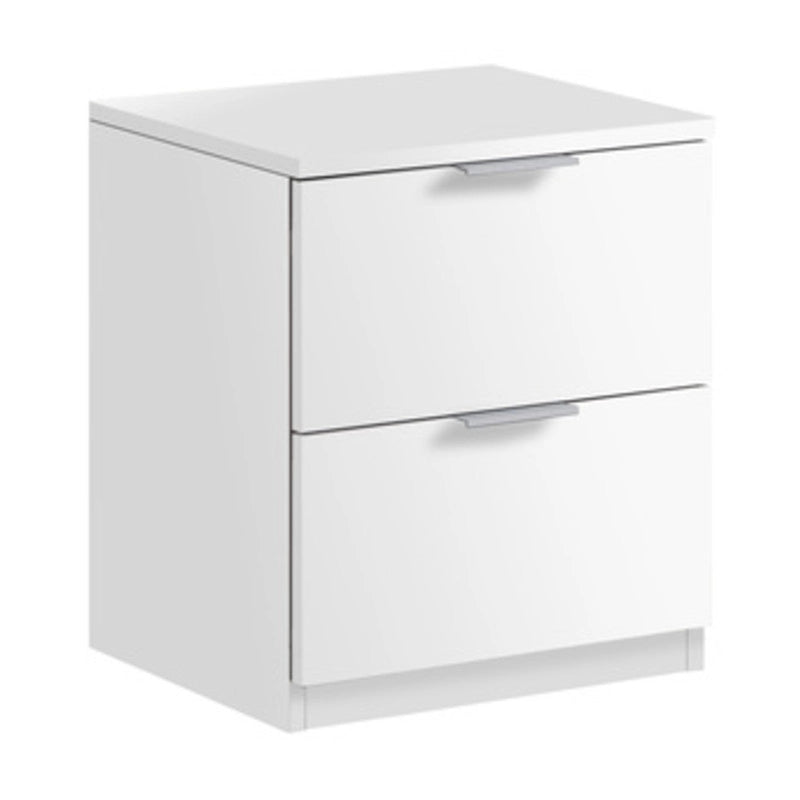 KIT COMODINO 2 CASSETTI 46X38X34 BIANCO- FORES HABITAT- 1,0 pz