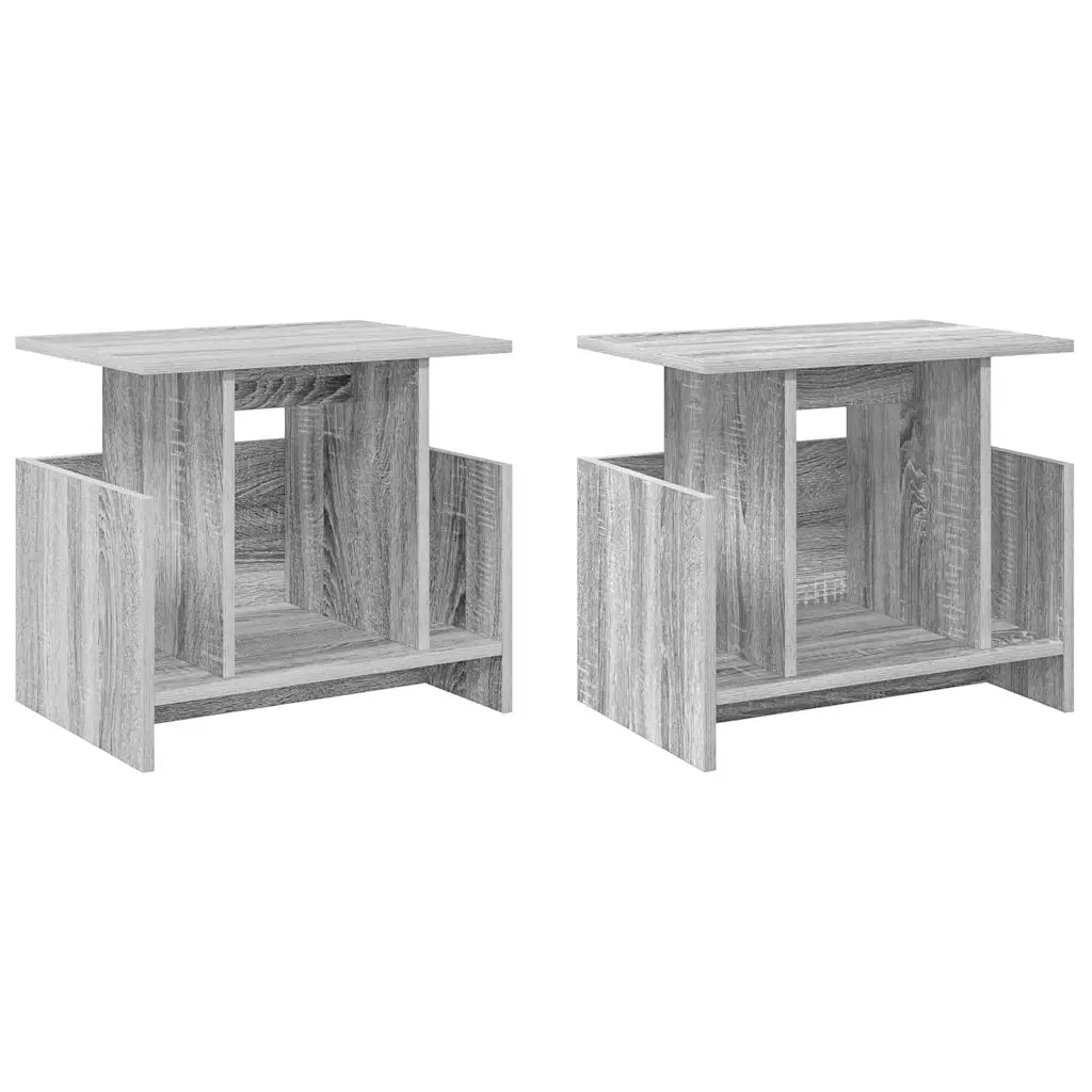 Supporto TV 2 pcs Grigio Sonoma 50 x 35 x 45 cm 891011