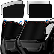 Sostituti di ombreggiatura magnetici per auto - protezione UV - 4 pezzi