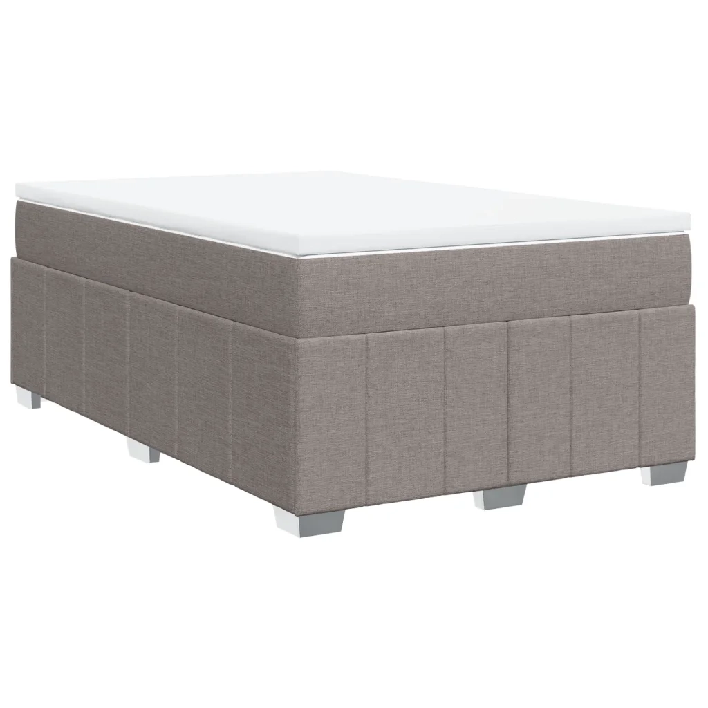 Giroletto a Molle con Materasso Tortora 120x200 cm in Tessuto 3285467