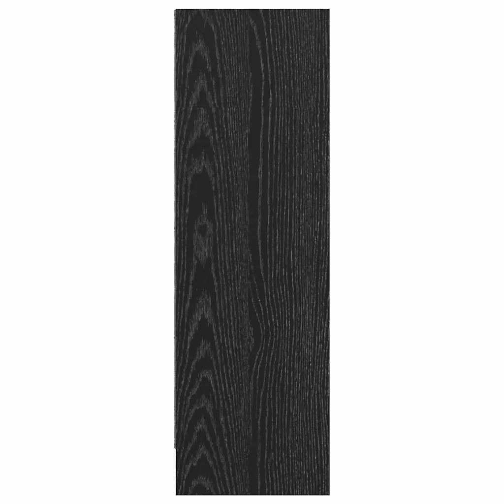 vidaXL Libreria Rovere nero 80 x 24 x 76 cm Legno multistrato