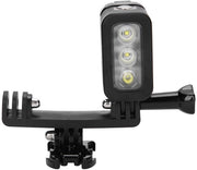 Luce Subacquea LED - Impermeabile - Fonte di Luce - Profondità 45m - Tre Modalità di Illuminazione - Compatta e Leggera - Adatta per Sportscamera - Lampada da Sub - 3 Modalità di Illuminazione