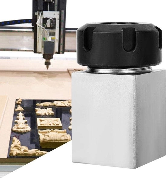 Sostegno ER-25 - Sostegno per attrezzi - Acciaio da utensili - Alta resistenza - Dimensioni 6,9x4,5x4,5 cm - Adatto per macchine di lavorazione CNC