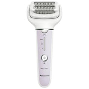 Panasonic ES‑EY30‑V503 Epilatore a pinzette ricaricabile 3 velocita' testine incluse: epilazione + precisione + zona sensibile utilizzo Wet and Dry autonomia 30 min colore Bianco-lilla