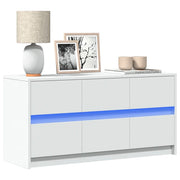 Mobile Porta TV con LED Bianco 100x34x50 cm in Truciolato 852215