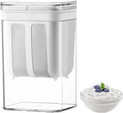 Separatore di Latticello Greco 1100ml – Yoghurt Maker con Reticolo Fino – Separatore di Latticello – Filtratore per Sojamelk e Notemelk – Strainer di Yoghurt Riscaldabile in Acciaio Inossidabile