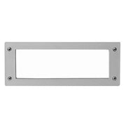 Fumagalli Leti 300 Grigio Opale Lampada Faretto Segnapasso E27 a Muro Incasso IP66 Rettangolare