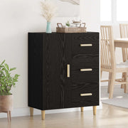 Credenza Rovere nero 34 x 69.5 x 90 cm Legno multistrato 880654