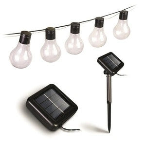 CATENA LUMINOSA X ESTERNO SOLARE 10LUCI 5MT - CASAE