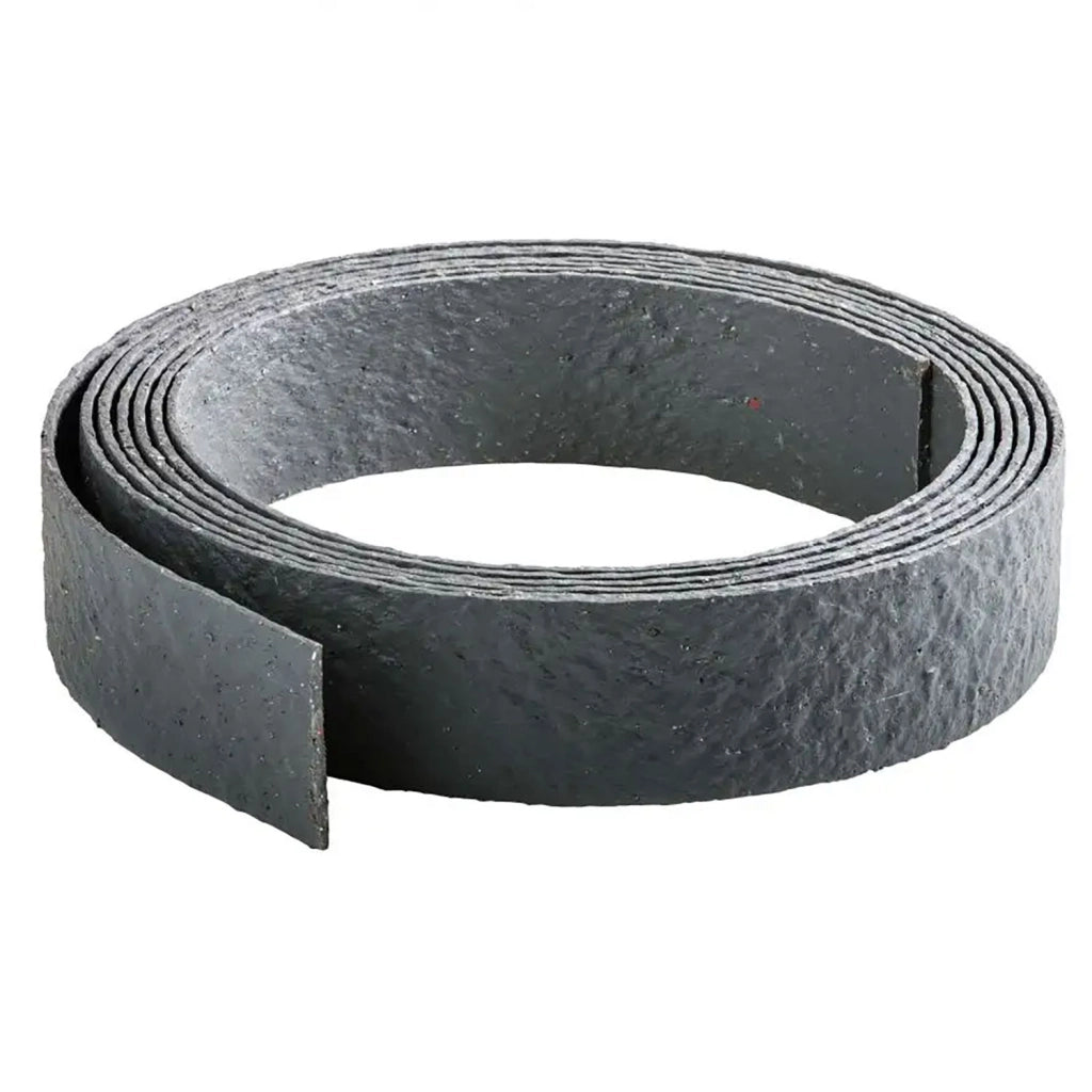 Bordo Flessibile da Giardino Verdemax Effetto Roccia 5 m x 12 cm in PP Grigio