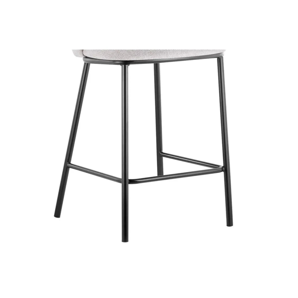 Sedia da banco ARTHUS – Tessuto beige – Design moderno H88,5 cm
