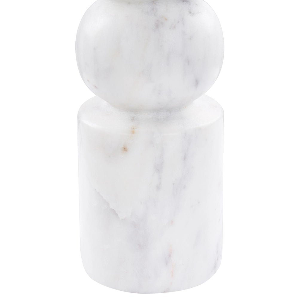 Candeliere marmo bianco dalla forma moderna accessori decorazione
