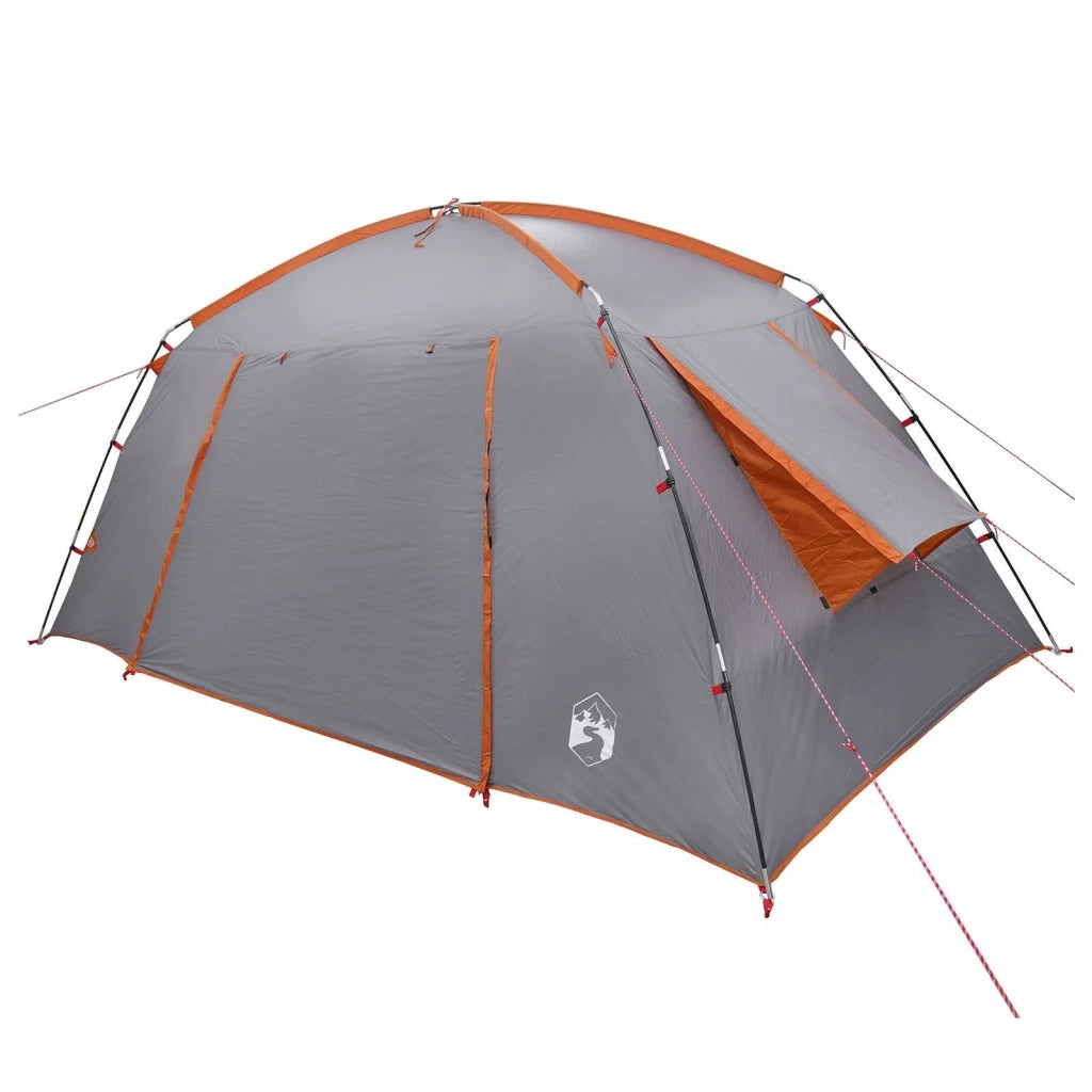 Tenda Capanna Grigio e arancione 400 x 210 x 180 cm Poliestere 42028517