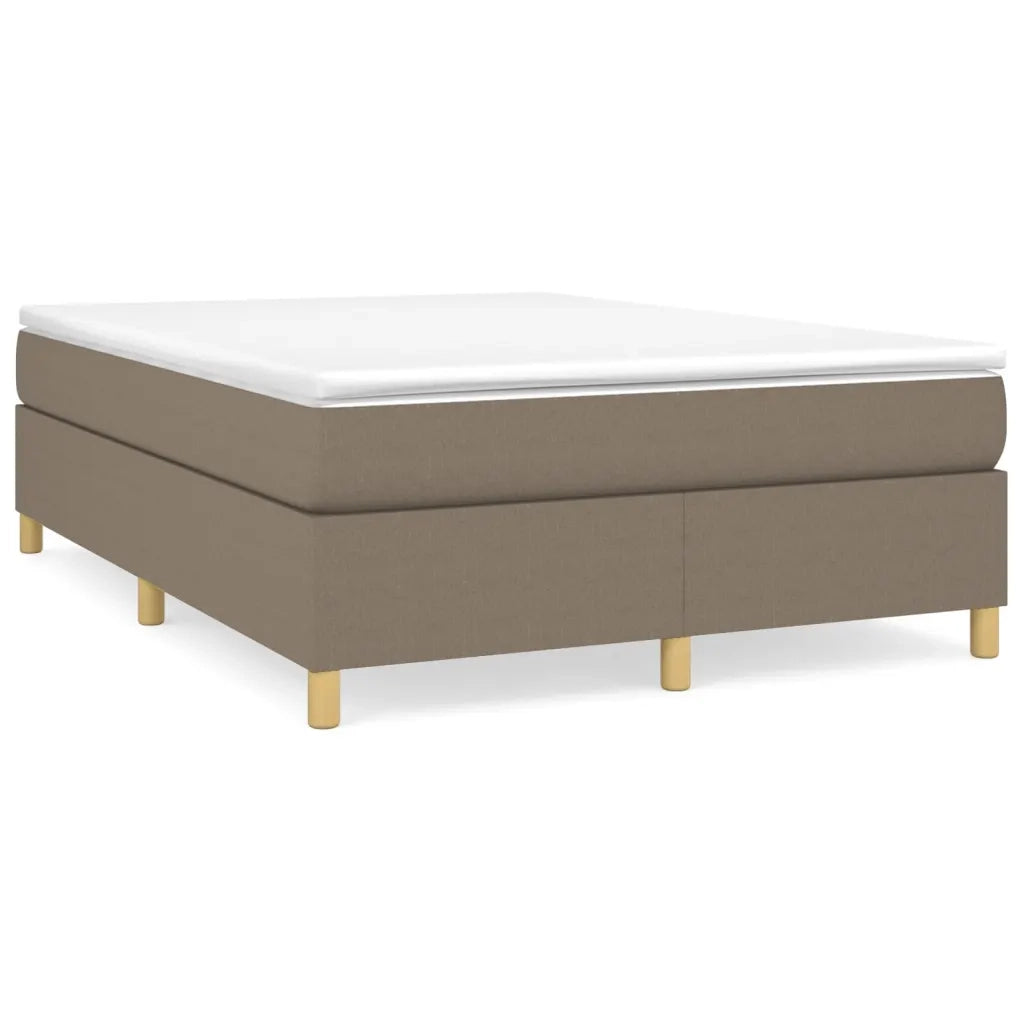 Giroletto a Molle con Materasso Tortora 140x190 cm in Tessuto 3144518