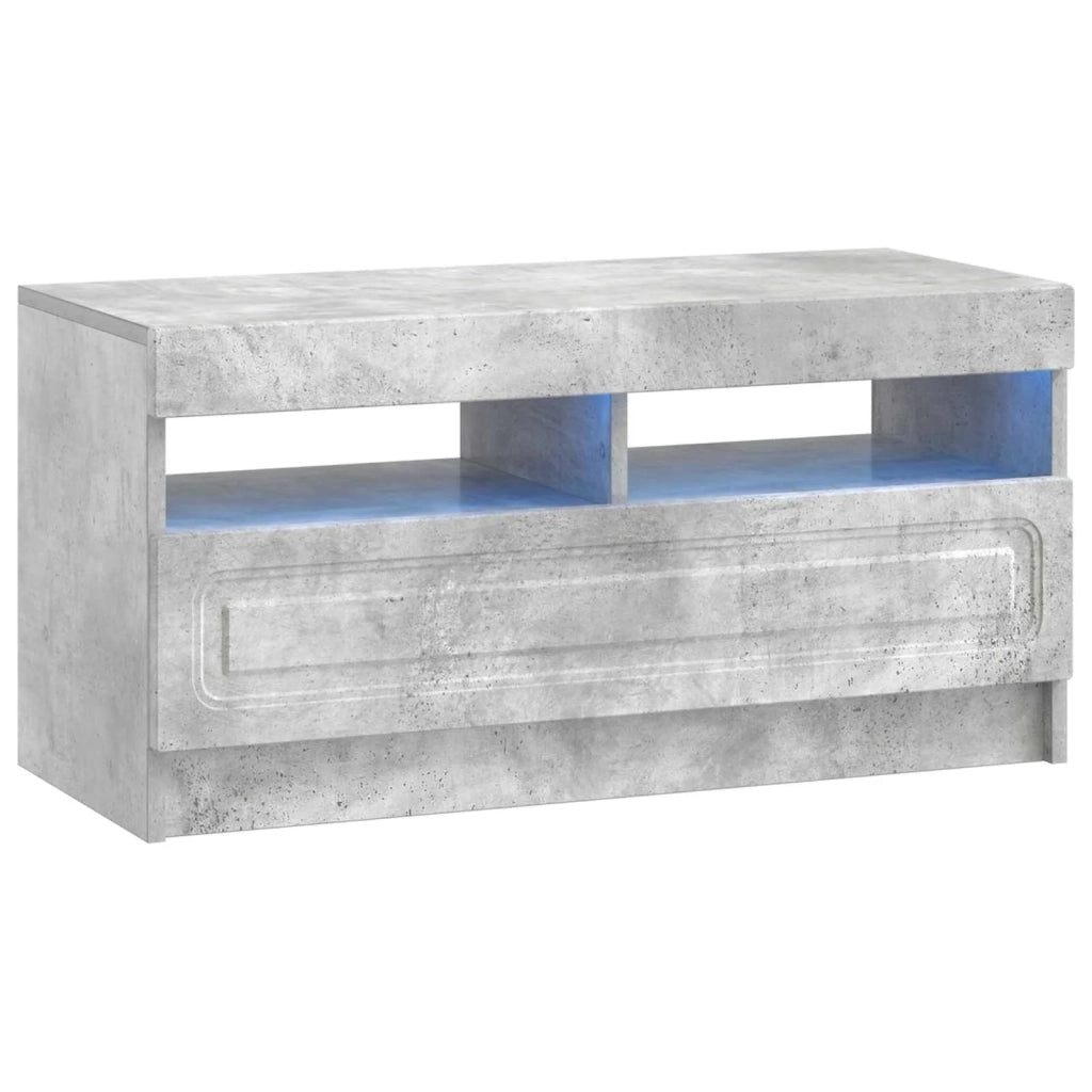 Mobile TV LED a 5 pezzi Grigio Cemento Legno ingegnerizzato 3417004