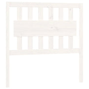 Testiera | Testata per Letto Bianca 95,5x4x100 cm Legno Massello di Pino