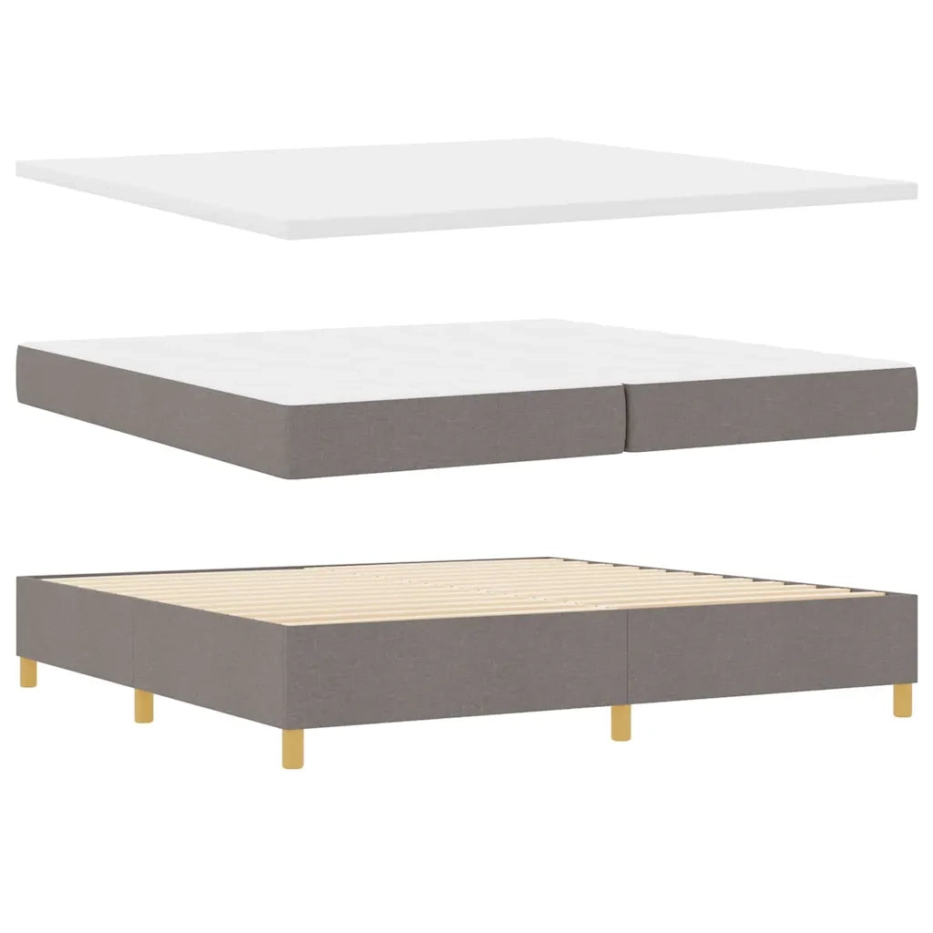 Letto a Sorgente LED con materasso Talpa 200 x 200 cm Tessuto 3343128