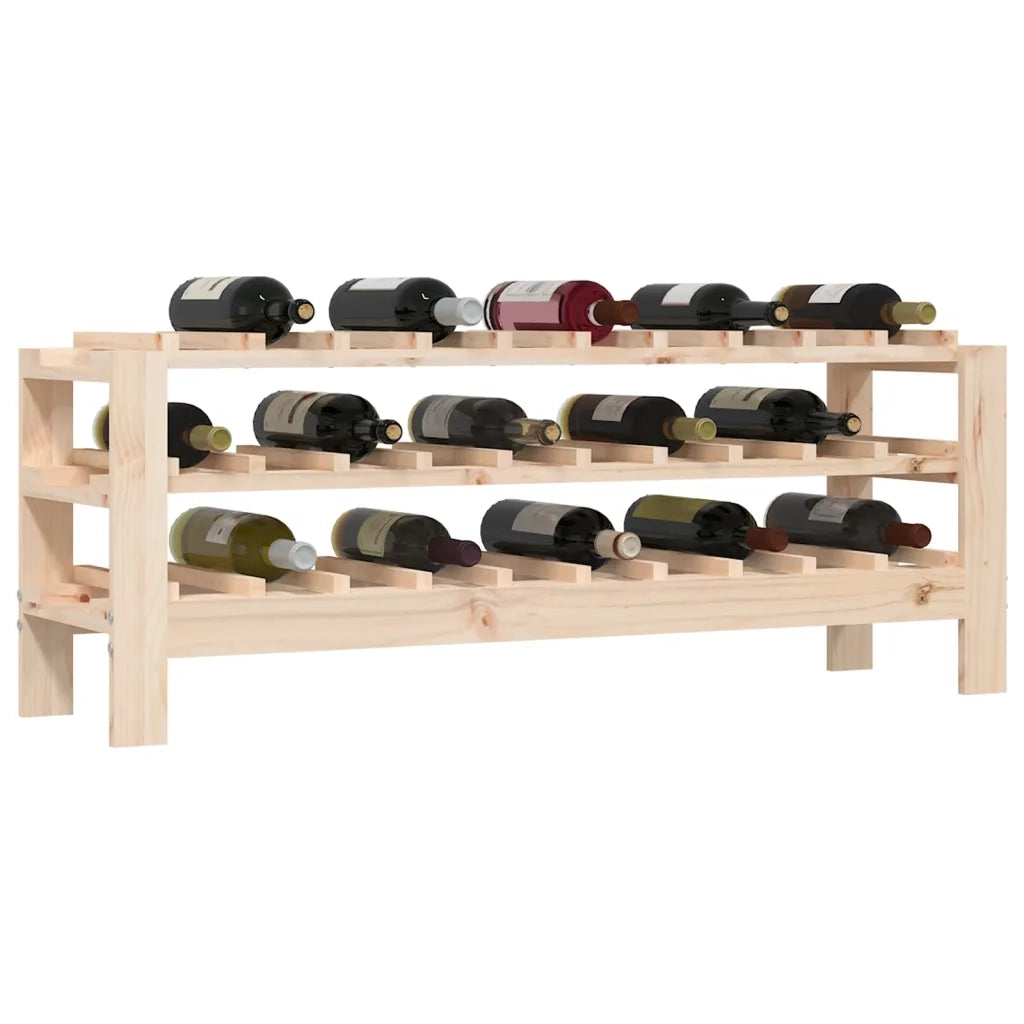 Portavini 109,5x30x42 cm in Legno Massello di Pino cod mxl 39983