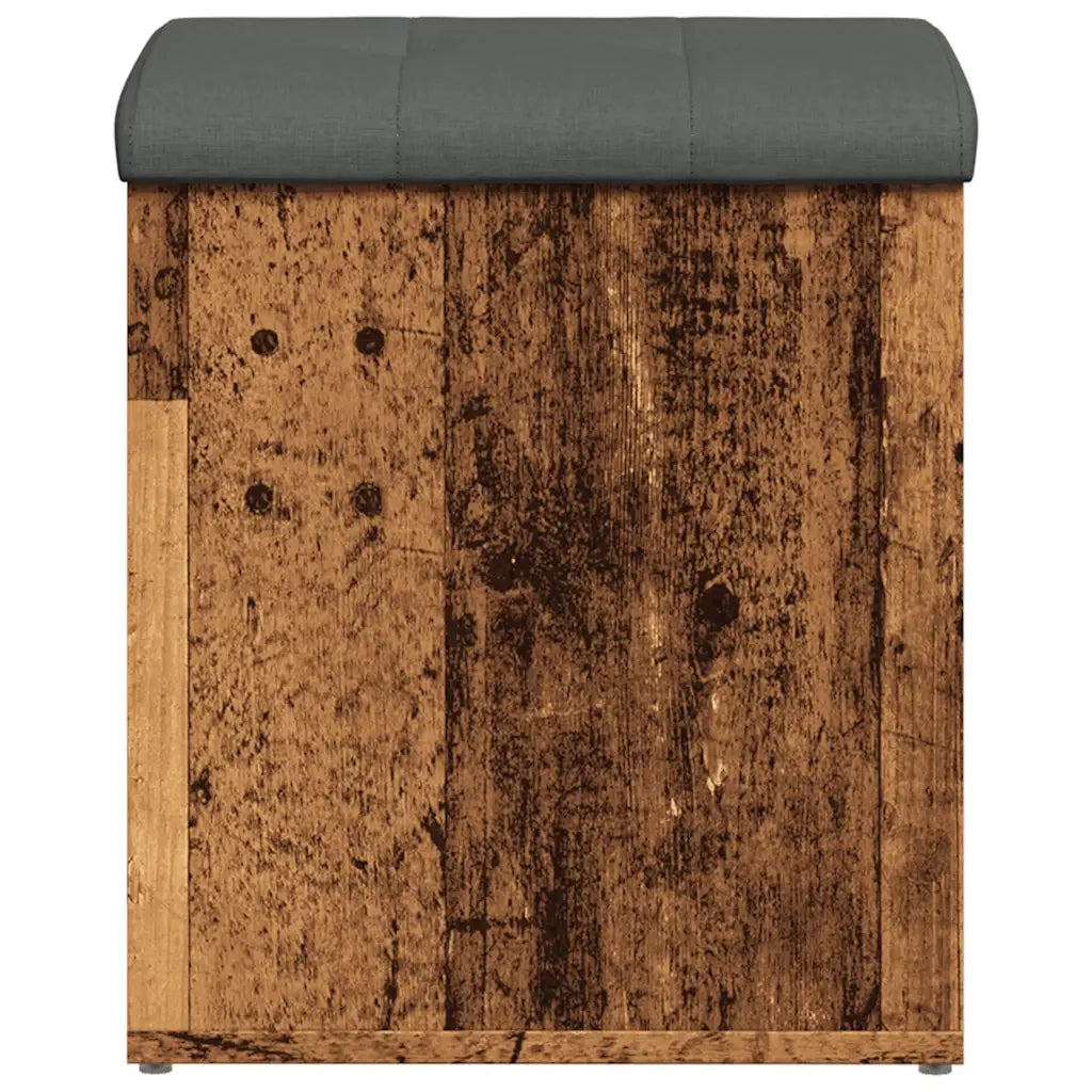 Panca Portaoggetti Legno Antico 42x42x45 cm Legno Multistrato 857613