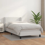 Giroletto a Molle con Materasso Bianco 90x190 cm in Similpelle 3127164