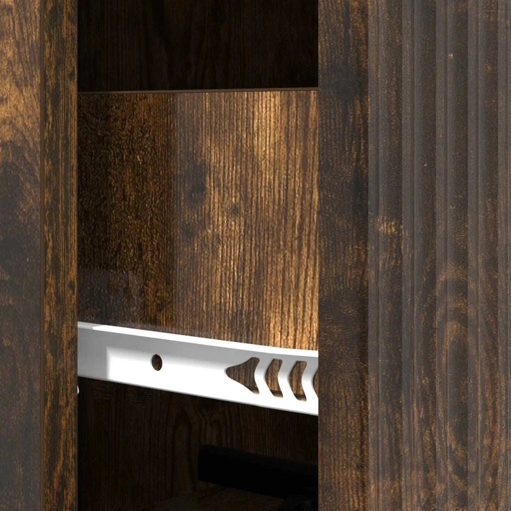 Mobile con Cassetti Rovere Fumo 33 x 34,5 x 90 cm 894620