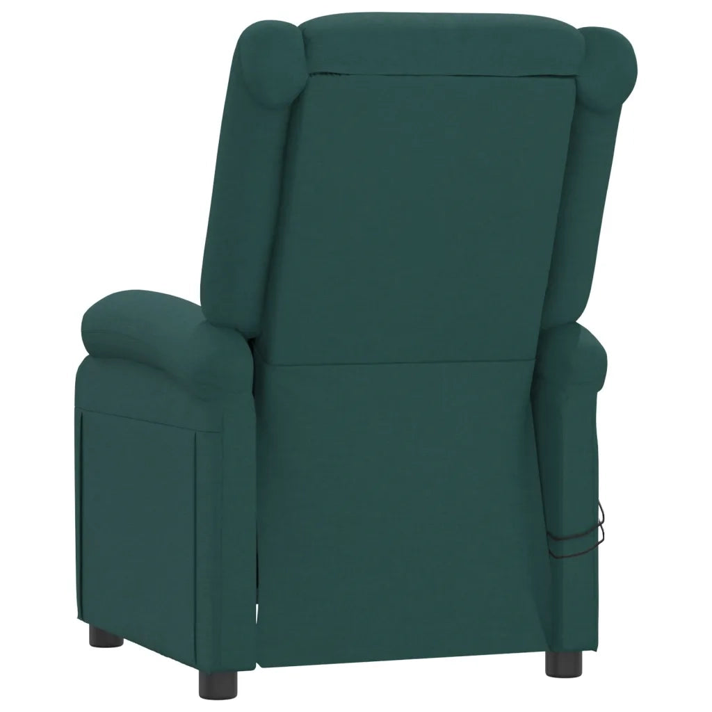 Poltrona Elettrica Massaggiante Verde Scuro in Tessuto cod mxl 42923