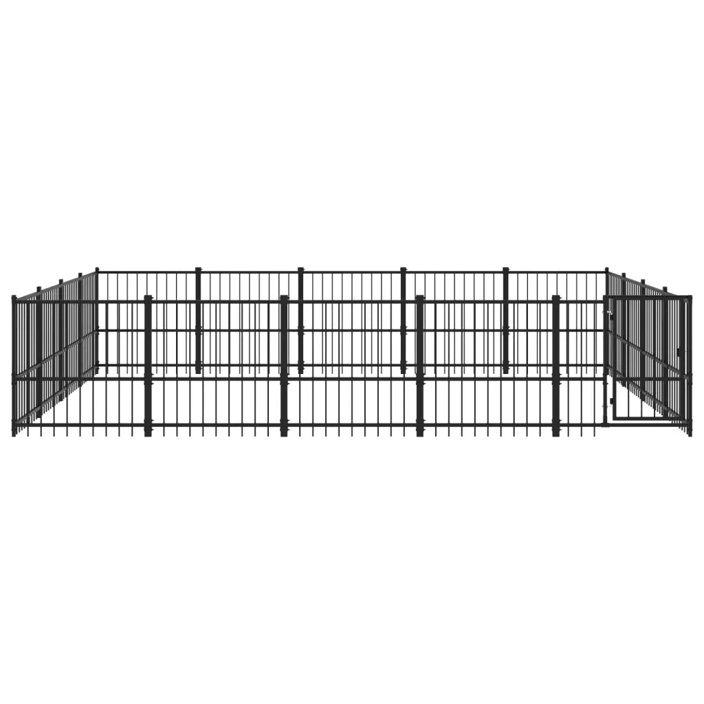 Gabbia per Cani da Esterno in Acciaio 18,82 m² 3124627