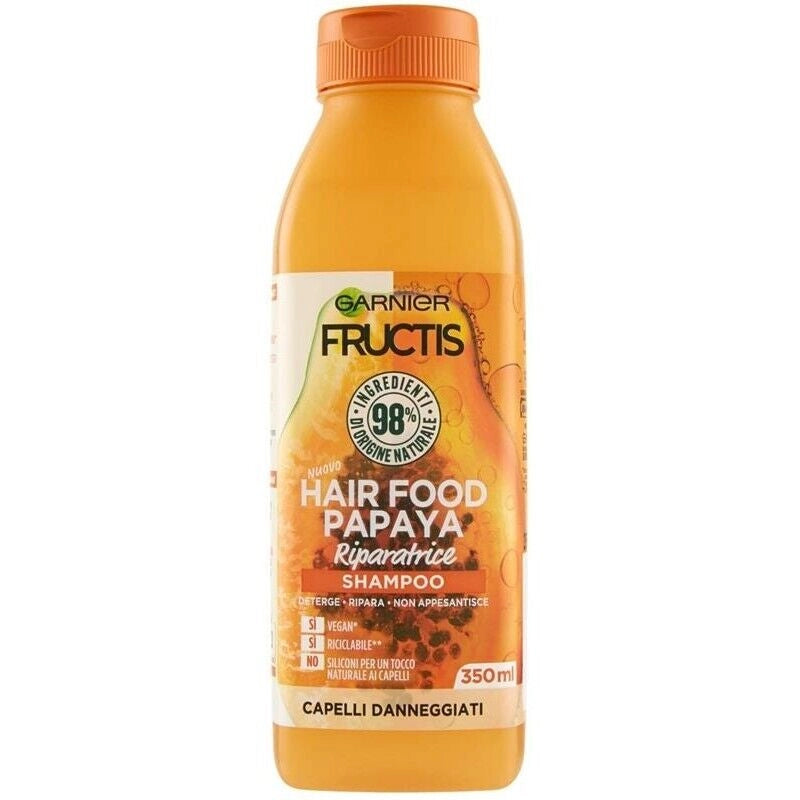 FRUCTIS HAIR FOOD SHAMPOO IN FORMATO DA 350 ML ALLA PAPAYA