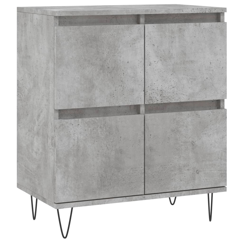 Buffet credenza cassettiera armadio mobile contenitore organizer per cucina soggiorno salotto 60 x 35 x 70 cm legno ingegnerizzato grigio 02_0031985