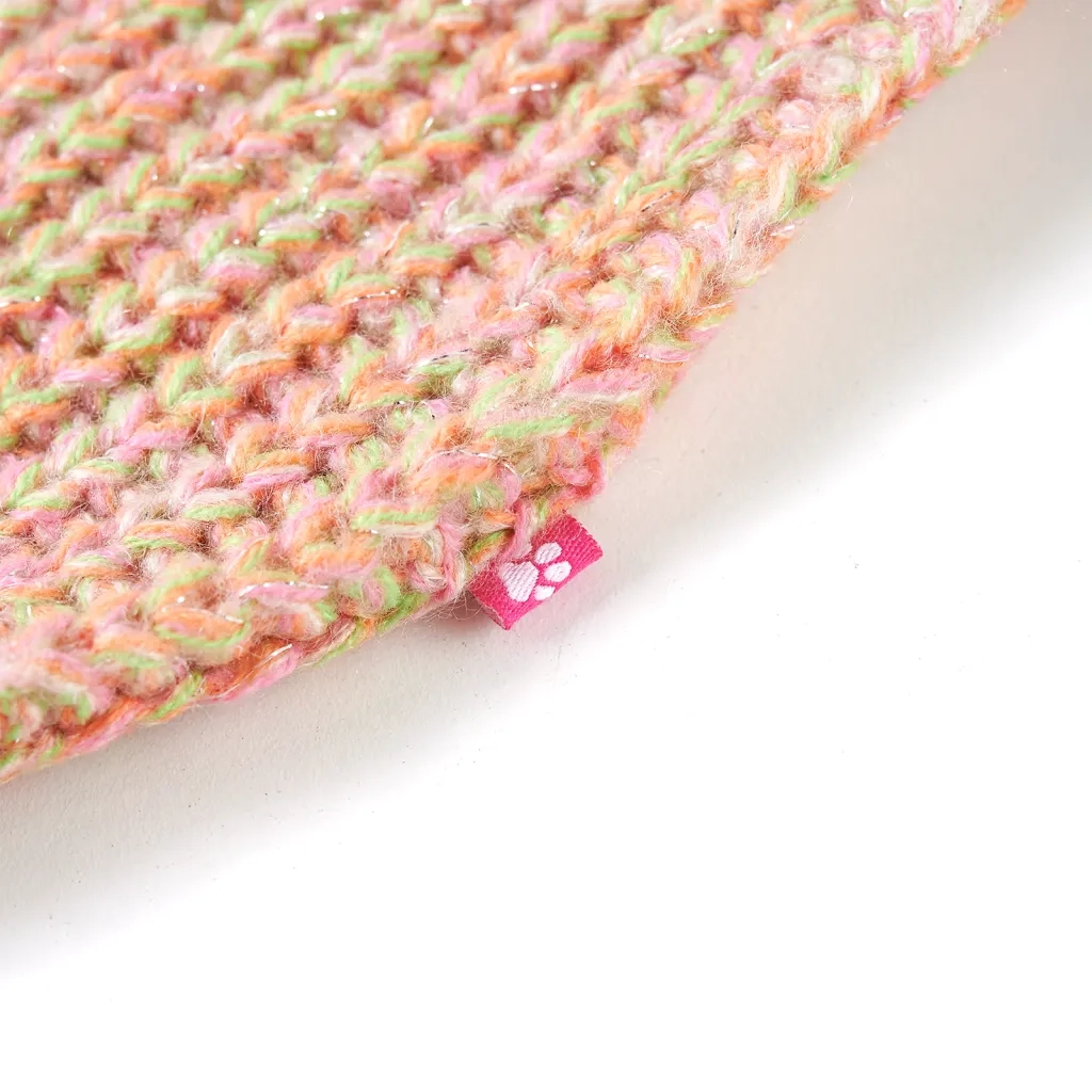 Maglione da Bambina Lavorato a Maglia Rosa Tenue 140 14528