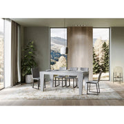 Tavolo allungabile 200/304x90 cm Spimbo Premium - Cemento
