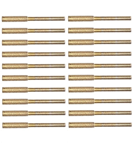 Sostituzione Catenaria per Catenaria - Strumenti per la Manutenzione - per un Taglio Efficiente del Legno - 20 Pezzi - Pietra di Affilatura per Catenaria - Velocità di Affilatura Elevata