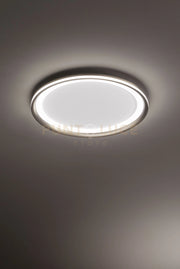Plafoniera in alluminio colore grigio Edge LED 66W 3000K CRI?83 220-240V 50/60Hz 4620Lm biemissione