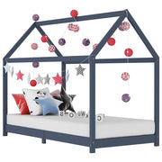 Giroletto per Bambini Grigio in Massello di Pino 90x200 cm cod mxl 75592