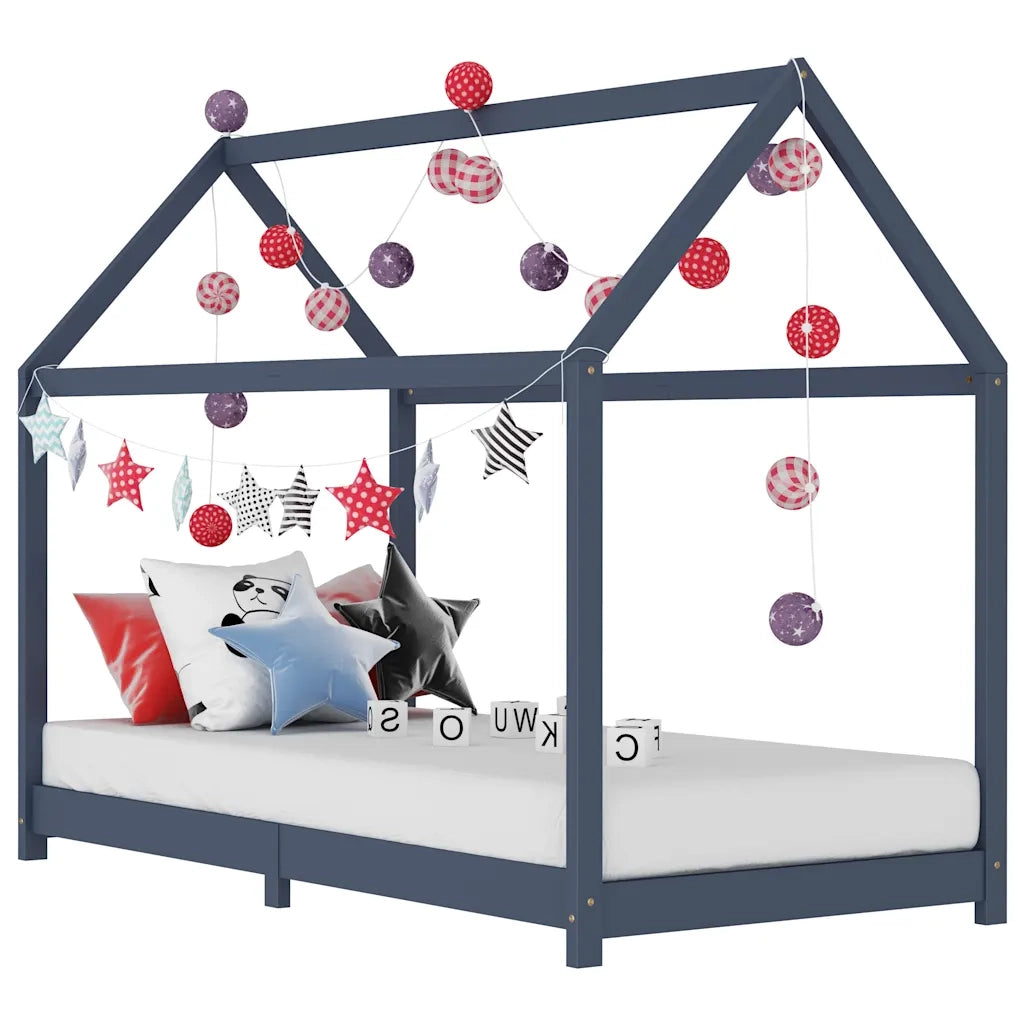 Giroletto per Bambini Grigio in Massello di Pino 90x200 cm cod mxl 75592