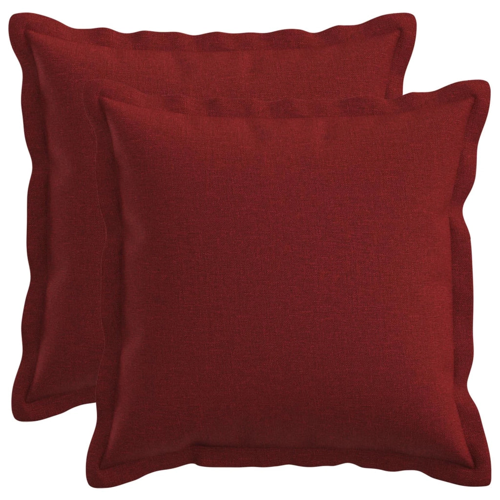 Cuscino con cuscino HOUTEN 2 pz Rosso Vino Lino 931827