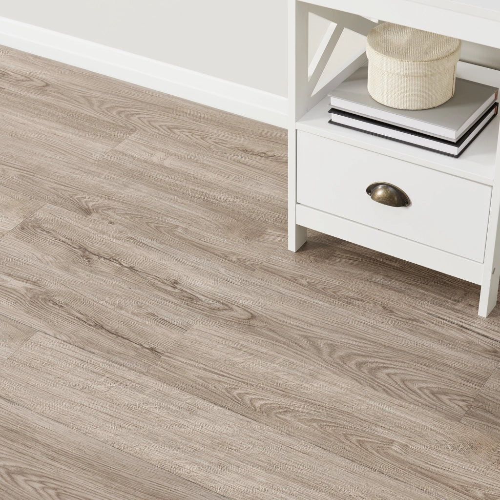 Piastrelle Adesive in PVC (7 listoni = 0,975 m²) Laminato Vinilico Fai da Te Pavimentazione Autoadesiva Rivestimento per Spazi Interni - Effetto Rovere Opaco