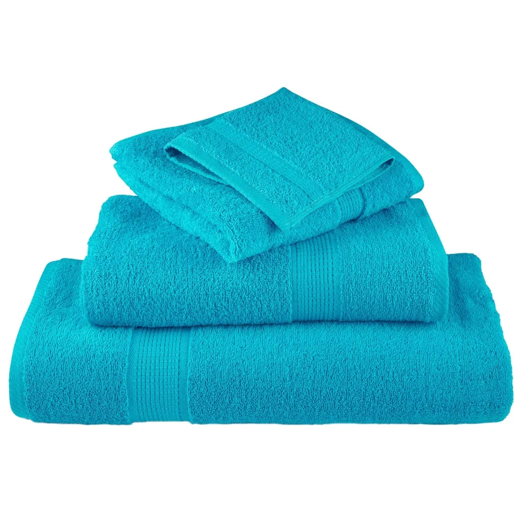 Asciugamani Bagno SOLUND 2 pz Turchesi 80x200 cm 600 g/m² 137458