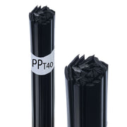 Saldatura Plastica PP+T40 Nero 50g – Alta Qualità, Granuli Puri | Filo 42 cm, Mix Forme