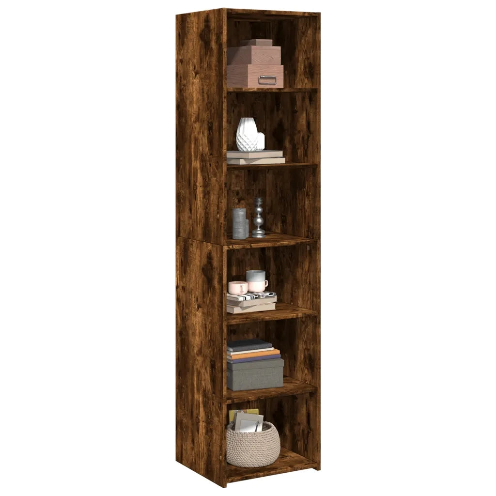 Credenza | Madia | Buffet da pranzo | Armadio da pranzo Rovere Fumo 45x41x185 cm in Legno Multistrato
