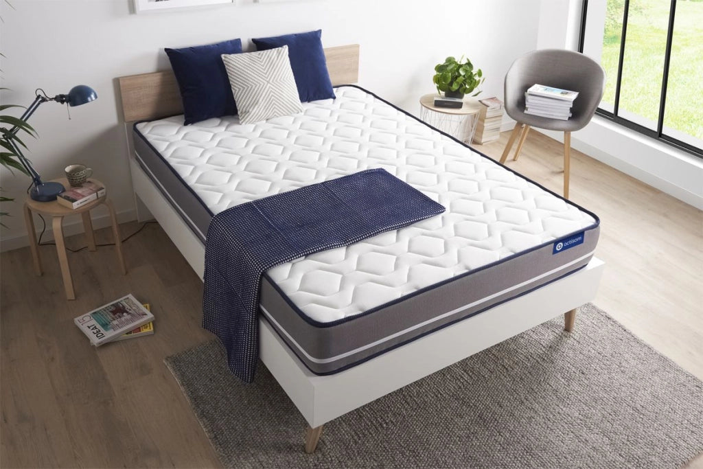 Materasso matrimoniale Actilatex pur 140x210cm - Spessore : 20cm - Lattice e memory foam - Rigido